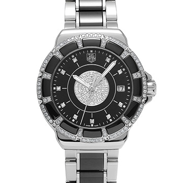 タグ ホイヤー フォーミュラ1 クォーツ WAH1219.BA0859 ブラック/ダイヤモンド レディース 時計 【中古】【wristwatch】