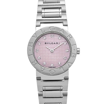 ブルガリ ブルガリブルガリ BB26SS ピンク/ダイヤモンド レディース 時計 【中古】【wristwatch】