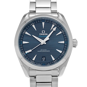 オメガ シーマスター アクアテラ コーアクシャル マスタークロノメーター 220.10.41.21.03.001 ブルー メンズ 時計 【中古】【wristwatch】