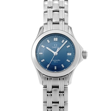オメガ シーマスター 120 クォーツ 2581.82 ブルー レディース 時計 【中古】【wristwatch】