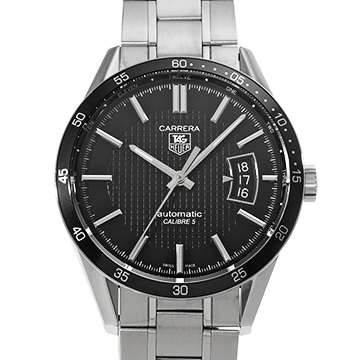 タグ ホイヤー カレラ キャリバー5 WV211M.BA0787 ブラック メンズ 時計 【中古】【wristwatch】