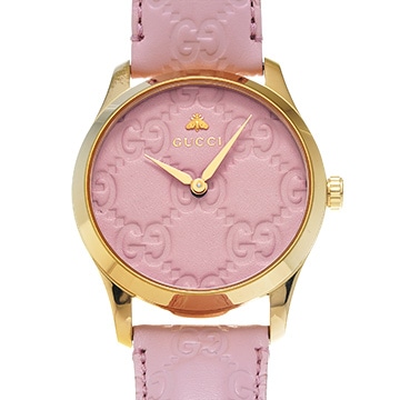 グッチ Gタイムレス YA1264104 ピンク ユニセックス 時計 【中古】【wristwatch】