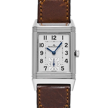 ジャガー ルクルト レベルソ クラシック ミディアム デュオ スモールセコンド Q2458422 シルバー/ブラック メンズ 時計 【中古】【wristwatch】