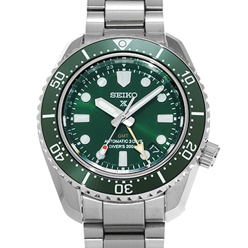 セイコー プロスペックス ダイバースキューバ 1968 メカニカルダイバーズ 現代デザイン GMT SBEJ009 グリーン メンズ 時計 【中古】【wristwatch】