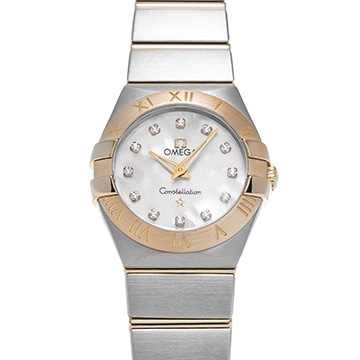 オメガ コンステレーション 123.20.24.60.55.001 ホワイトシェル/ダイヤモンド レディース 時計 【中古】【wristwatch】