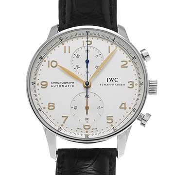 IWC ポルトギーゼ クロノグラフ IW371445 シルバー メンズ 時計 【中古】【wristwatch】