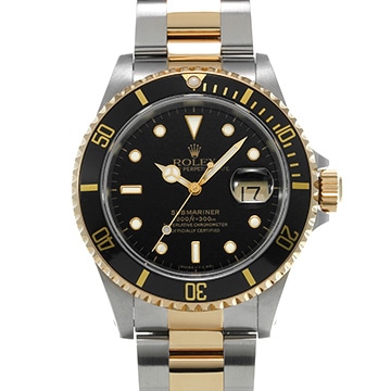 ロレックス サブマリーナ デイト 16613 ブラック メンズ 時計 【中古】【wristwatch】