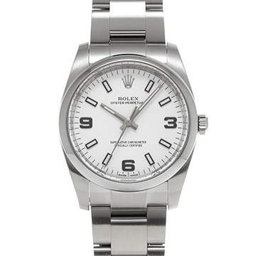 ロレックス エアキング 114200 ホワイト メンズ 時計 【中古】【wristwatch】