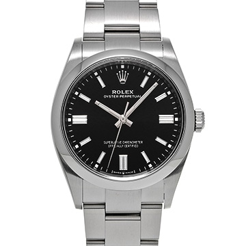 ロレックス オイスターパーペチュアル 36 126000 ブライトブラック メンズ 時計 【中古】【wristwatch】