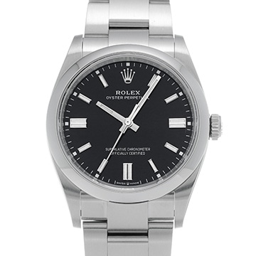 ロレックス オイスターパーペチュアル 36 126000 ブライトブラック メンズ 時計 【中古】【wristwatch】
