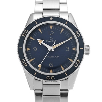オメガ シーマスター 300 コーアクシャル マスタークロノメーター 234.30.41.21.03.001 ブルー メンズ 時計 【中古】【wristwatch】