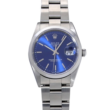 ロレックス オイスターパーペチュアル デイト 15200 ブルー メンズ 時計 【中古】【wristwatch】