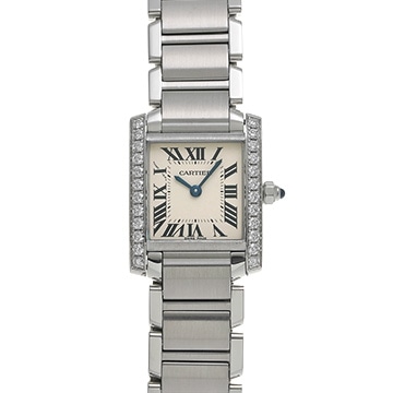 カルティエ タンク フランセーズ SM W4TA0008 シルバー レディース 時計 【中古】【wristwatch】