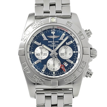 ブライトリング クロノマット GMT A041C34PA ブルー メンズ 時計 【中古】【wristwatch】
