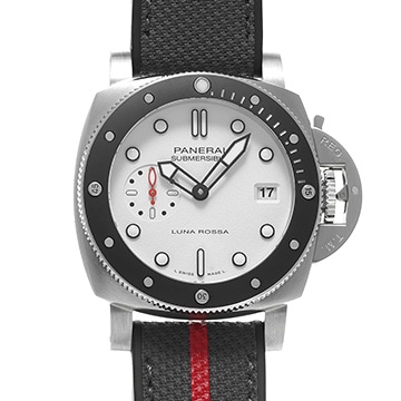 パネライ サブマーシブル ルナ・ロッサ PAM01579 ホワイト メンズ 時計 【中古】【wristwatch】