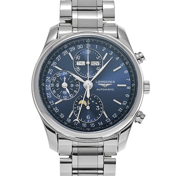 ロンジン マスターコレクション L2.673.4.92.6 ブルー メンズ 時計 【中古】【wristwatch】