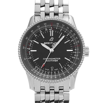 ブライトリング ナビタイマー オートマチック 38 A17325241B1A1 ブラック メンズ 時計 【中古】【wristwatch】