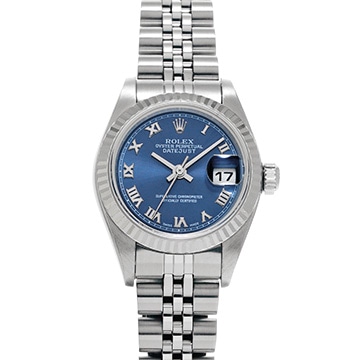 ロレックス デイトジャスト 79174 ブルー レディース 時計 【中古】【wristwatch】