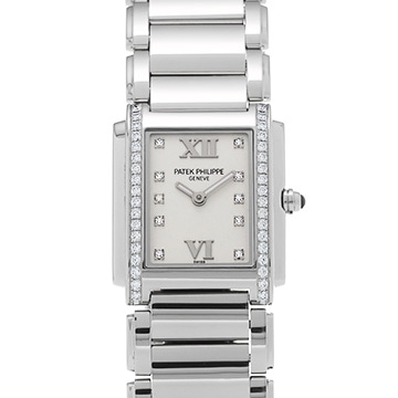 パテック フィリップ トゥエンティ-4 4910/10A-011 オパーリン/ダイヤモンド レディース 時計 【中古】【wristwatch】