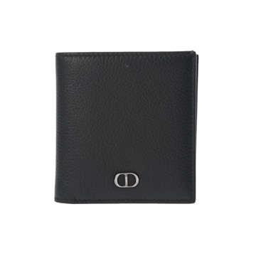 ディオール バーティカル ウォレット ブラック 2ESBH072CDI_H00N グレインドカーフレザー レディース 財布 【中古】【purse】