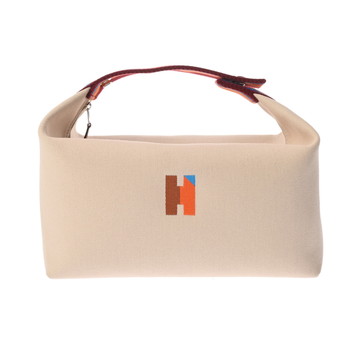 エルメス ブリッド ア ブラック GM  ナチュラル コットンキャンバス レディース バッグ 【中古】【bag】