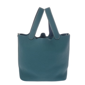 エルメス ピコタンロック MM カザック ディープブルー/ヴェールボスフォール/パラジウム金具 トリヨンクレマンス レディース バッグ 【中古】【bag】