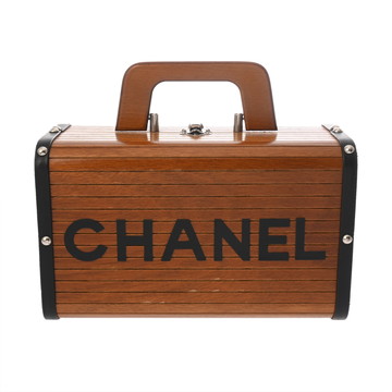 シャネル バニティ ブラウン/ブラック AP3204 ウッド レディース バッグ 【中古】【bag】