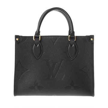 ルイ ヴィトン モノグラムジャイアントアンプラント オンザゴー PM 2WAY ノワール M45653 レザー レディース バッグ 【中古】【bag】