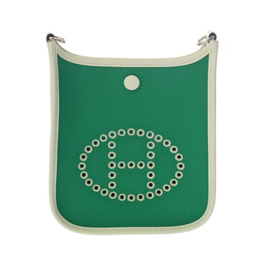 エルメス ネオエヴリン TPM ミント/ヴェールフィズ トワルオフィシエ/ヴォースイフト レディース バッグ 【中古】【bag】