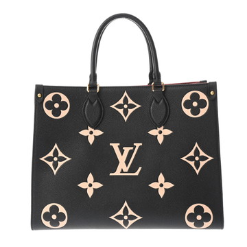 ルイ ヴィトン バイカラーモノグラムアンプラント オンザゴー MM 2WAY ブラック/ベージュ M45495 レディース バッグ 【中古】【bag】