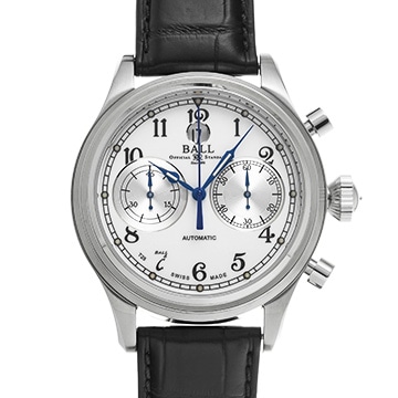 ボールウォッチ トレインマスター キャノンボール II CM1052D-L3FJ-WH ホワイト メンズ 時計 【中古】【wristwatch】