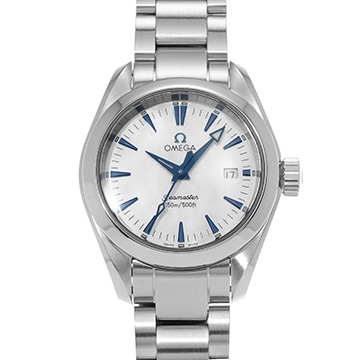 オメガ シーマスター アクアテラ クォーツ 2577.70 ホワイトシェル レディース 時計 【中古】【wristwatch】