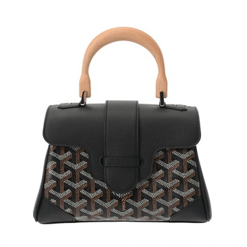 ゴヤール ヘリンボーン サイゴン ミニ ブラック SAIGONMINTY01CL01P ゴヤールディンキャンバス/シュヴロッシュカーフ ユニセックス バッグ 【中古】【bag】