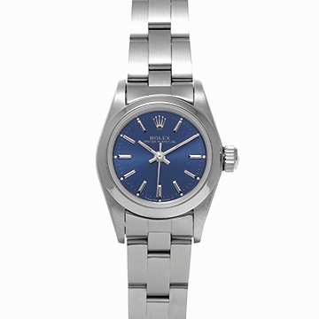 ロレックス オイスターパーペチュアル 67180 ブルー レディース 時計 【中古】【wristwatch】