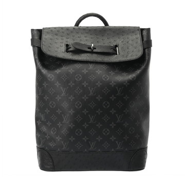 ルイ ヴィトン モノグラムエクリプス スティーマー バックパック ブラック N93492 モノグラムエクリプス/オーストリッチ レディース バッグ 【中古】【bag】