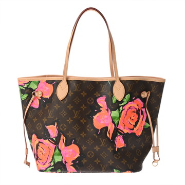 ルイ ヴィトン モノグラムローズ ネヴァーフル MM ブラウン M48613 モノグラムキャンバス レディース バッグ 【中古】【bag】