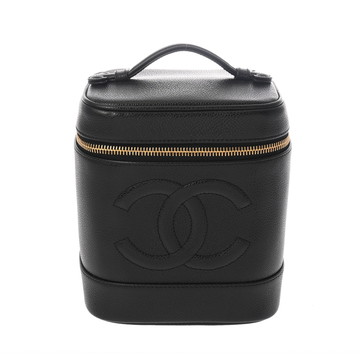 シャネル バニティ ブラック A01998 キャビアスキン レディース バッグ 【中古】【bag】