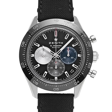 ゼニス クロノマスター エル・プリメロ スポーツ 03.3100.3600/21.C822 ブラック/ブルー/シルバー メンズ 時計 【中古】【wristwatch】