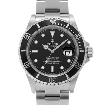 ロレックス サブマリーナ デイト 16610 ブラック メンズ 時計 【中古】【wristwatch】