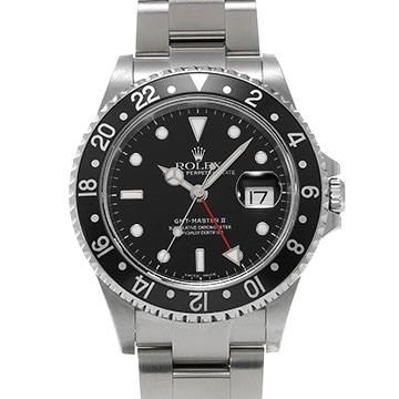 ロレックス GMTマスターII 16710 ブラック メンズ 時計 【中古】【wristwatch】