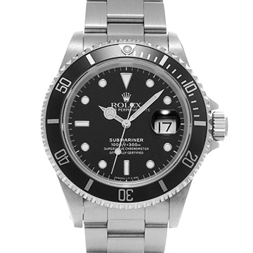 ロレックス サブマリーナ デイト 16610 ブラック メンズ 時計 【中古】【wristwatch】