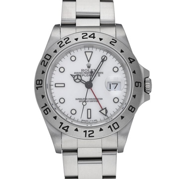 ロレックス エクスプローラーII 16570 ホワイト メンズ 時計 【中古】【wristwatch】