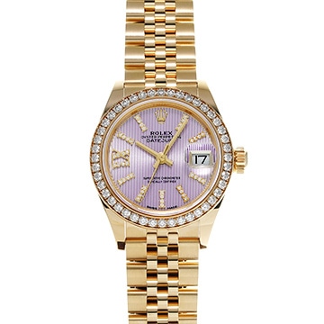 ロレックス レディ デイトジャスト 28 279138RBR ラベンダータペストリー/ダイヤモンド レディース 時計 【中古】【wristwatch】