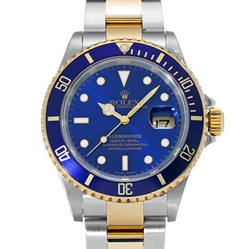 ロレックス サブマリーナ デイト 16613 ブルー メンズ 時計 【中古】【wristwatch】