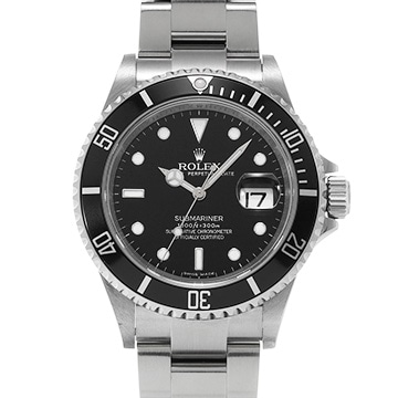 ロレックス サブマリーナ デイト 16610 ブラック メンズ 時計 【中古】【wristwatch】