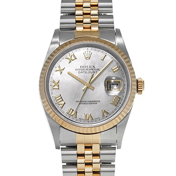 ロレックス デイトジャスト 16233NR ホワイトシェル メンズ 時計 【中古】【wristwatch】