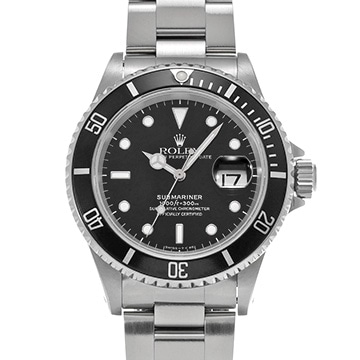 ロレックス サブマリーナ デイト 16610 ブラック メンズ 時計 【中古】【wristwatch】