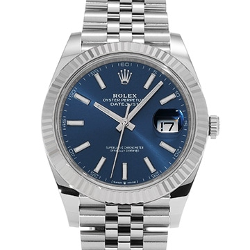 ロレックス デイトジャスト 41 126334 ブライトブルー メンズ 時計 【中古】【wristwatch】