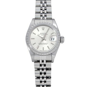 ロレックス オイスターパーペチュアル デイト 69240 シルバー レディース 時計 【中古】【wristwatch】