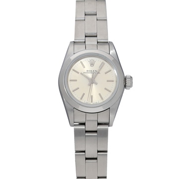ロレックス オイスターパーペチュアル 67180 シルバー レディース 時計 【中古】【wristwatch】